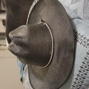 Black Palm Leaf Cowboy Hat